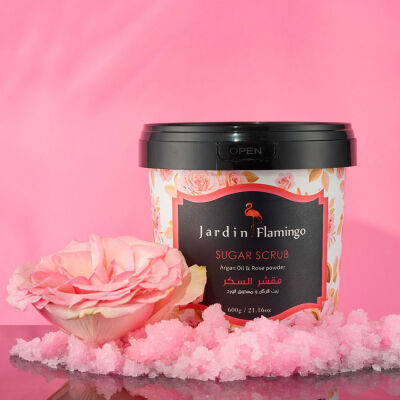 Jardin Flamingo Sugar Scrub Argan Oil & Rose Powder 600 G - 1