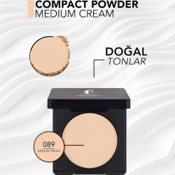 Flormar Compact Powder 89 Medium Cream - 3