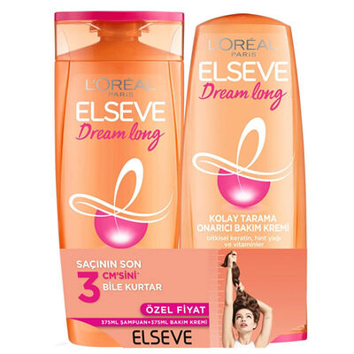 Loreal Elseve Dream Long Şampuan 390 Ml + 390 Ml Krem - 2