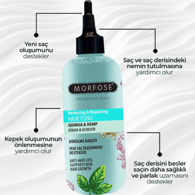 Morfose Kinoa & Kenevir Saç Toniği 300 ML - 3