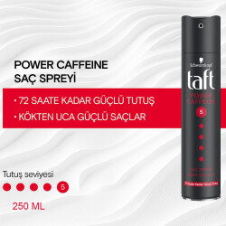 Taft Saç Spreyi 5 Power Caffeine 250 ML - 2